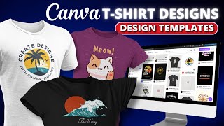 How To Use Canva TShirt Design Templates [upl. by Ahsia666]