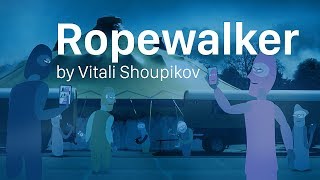 Ropewalker by Vitali Shoupikov Artwork Oil painting Animated story [upl. by Padegs932]