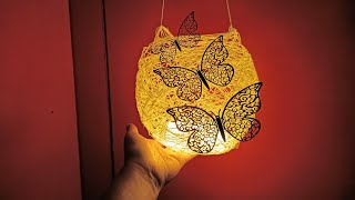 Thread lamp balloon lamp Festival decoration ideas [upl. by Amend]