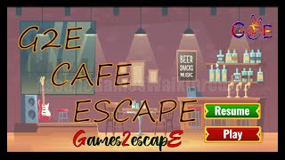 Escape Game Game Cafe Escape Full Game Walkthrough [upl. by Aerdnaed]