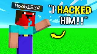 Noob1234 Got HACKED Minecraft [upl. by Joed]