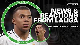 LALIGA REACTION Barca DOMINATES 🔥 Real Madrid REPLACING Carvajal  Kylian Mbappe drama 👀  ESPN FC [upl. by Mona507]