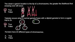 Chromosomes Crossing over and Triploidy [upl. by Derriey139]