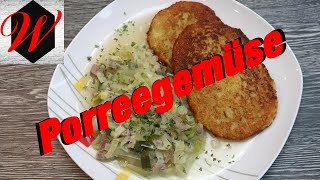 Porreegemüse einfach und lecker  4k Video [upl. by Esenaj]