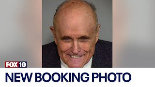 Rudy Giulianis mugshot released as hes accused in Arizona fake electors scheme [upl. by Letniuq]