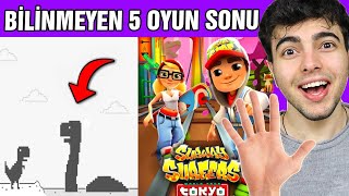 OYUN SONLARI  Kimsenin Görmediği 5 Oyun Sonu [upl. by Nerin685]