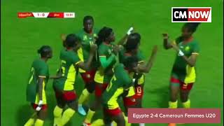 Résumé Egypte vs Cameroun U20 Aller Éliminations coupe du monde Colombie 2024 [upl. by Karrah]