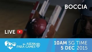 Boccia Session 1  4 Day 2  8th ASEAN Para Games 2015 [upl. by Ardnaet]