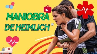 ¿Cómo se realiza la MANIOBRA DE HEIMLICH  adulto niño bebé y para ti [upl. by Nohcim]