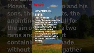 Leviticus 814 The Sacred Anointing A Journey Through the Bible leviticus [upl. by Jaeger]