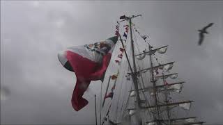 SAIL OP SCHEVENINGEN TALLSHIP VCAVATEMOC IN HAVEN 20062019 [upl. by Arej456]