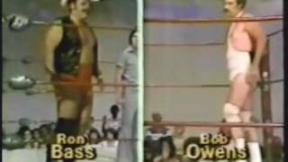 Ron Bass vs Bob Owens  48Second Squash Match 62379 Classic Memphis Wrestling [upl. by Idnil]