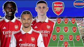 Arsenal Possible Lineup For Next Season 🙀✅ With Sane Foden amp Onana 😍 Arsenal News Today [upl. by Aisul]