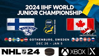 WJC 2024  2  Group A  Finland vs Canada [upl. by Ansela]