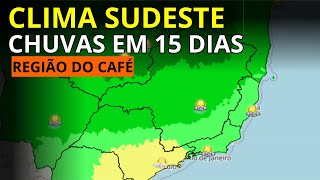 PREVISÃO DE CHUVAS ATÉ FIM DE OUTUBRO PARA O SUDESTE Região do Café [upl. by Llerod]