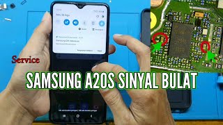 samsung a20s no signal ways ‼️ Service samsung A20s sinyal bulat dan keluar mode terbang tipis [upl. by Ibib539]