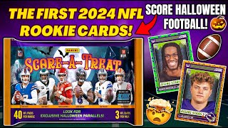 THE FIRST ROOKIE CARDS FOR THE 2024 CLASS🤯 SCORE HALLOWEEN FOOTBALL 40PACK BUNDLE REVIEW🏈 [upl. by Hardigg]