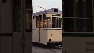 DDR Straßenbahn 70er Jahre ddr oldtimer film [upl. by Yrellih]