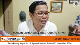 DALAM RANGKA MENINGKATKAN PEMBANGUNAN PEMDES KARANG ANYAR PRIORITAS INFRASTRUKTUR DAN STUNTING [upl. by Friedlander]