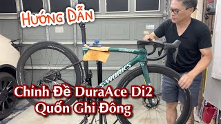 8 Hướng Dẫn Chỉnh Đề DuraAce Di2 Quốn Ghi Đông Lắp Ráp Xe Đạp Road Tại Nhà [upl. by Hanaj]