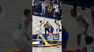 Walker Kessler and Nikola Jokic jump ball denvernggets nba milehighbasketball ❤️🏀♾️ [upl. by Rowney551]