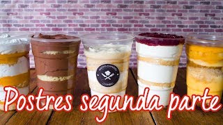 POSTRE EN VASOS PARA VENDER 2º PARTE [upl. by Dion]