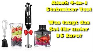 Stabmixer Pürierstab Test Aicok 4 in 1 Stabmixer [upl. by Araf]