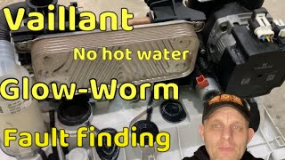 No hot water heating Fault finding Vaillant glow worm ecofit pure amp energy F75F28F29F61F62 [upl. by Hett]