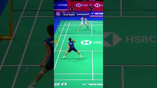 No one expected this Badminton Shot by Viktor Axelsen badminton viktoraxelsen kentomomota [upl. by Elliot592]