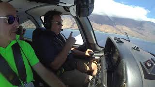 1113 Rich Flying on Cirrus Aircraft from Molokais Kalaupapa Airport to Mauis Hana Airport [upl. by Rhoda]