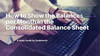 NetSuite Tutorial How to Show the Balances per Month in the Consolidated Balance Sheet [upl. by Minna87]