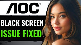 HOW TO FIX AOC MONITOR BLACK SCREEN ISSUE 2024 [upl. by Annuhsal686]