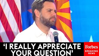 WATCH JD Vance Takes Multiple Questions From Arizona Voters About Crime Business Policies [upl. by Buffy]