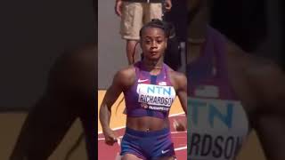 ShaCarri Richardson 200m World Championship 2019  Race Highlights ShaCarriRichardson [upl. by Tnarb]