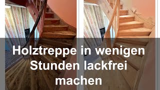 Holztreppe renovieren in wenigen Stunden Lack runter [upl. by Aisitel]