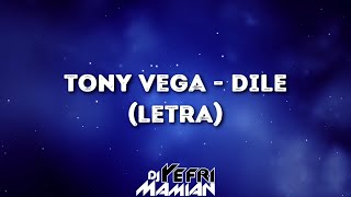 Tony Vega  Dile Letra  DJYefriMamian [upl. by Helene942]