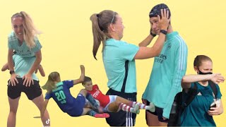 Arsenal Women funny moments BECAUSE WE BEAT CHELSEA  CRACK [upl. by Felty]