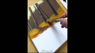 Tranquil Morning Forest Acrylic Painting Tutorial  StepbyStep Guide [upl. by Dannica981]