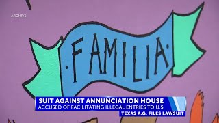 Texas Attorney General sues El Pasos Annunciation House for efforts to facilitate illegal [upl. by Dorina267]