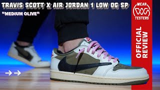 Travis Scott x Air Jordan 1 Low OG SP Medium Olive [upl. by Otaner]