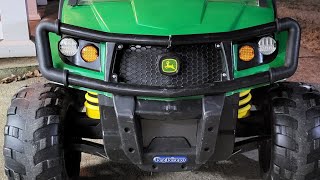 JOHN DEERE KIDS GATOR GETS PNEUMATIC TIRES [upl. by Yl]