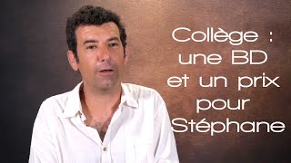 Collège  une BD et un prix pour Stéphane [upl. by Lleuqram]