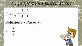 Proporzioni matematiche esercizi con soluzione  1 [upl. by Pfister]