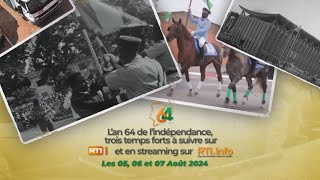 🟥 Célébration du 64e anniversaire de lindépendance de la Côte dIvoire à GrandBassam RTIinfo [upl. by Beacham838]