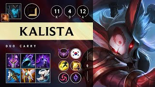 Kalista ADC vs Xayah Dominating  KR Master Patch 1422 [upl. by Nylrak]