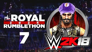 nL 2024 Royal Rumblethon  MATCH 7 WWE 2K18 [upl. by Ennasil396]