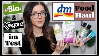 DM FOOD HAUL März 2018  NEUE PRODUKTE IM TEST  dmBio amp Veganz [upl. by Arrad640]