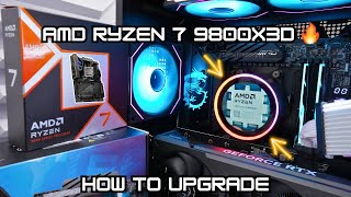 9800x3D  X870E  How to Upgrade your CPU and Motherboard to the Best Gaming AM5 [upl. by Otrepur639]