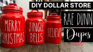 Dollar Store Rae Dunn Canister Dupe  Fast Fridays Dollar General Supplies [upl. by Llehcal20]