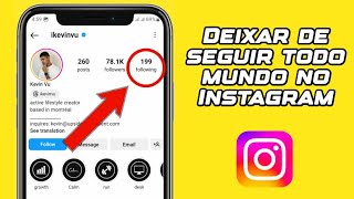 como deixar de seguir todos do Instagram de uma vez 2024 [upl. by Notsae]